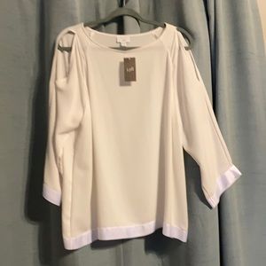 J JILL blouse - cream